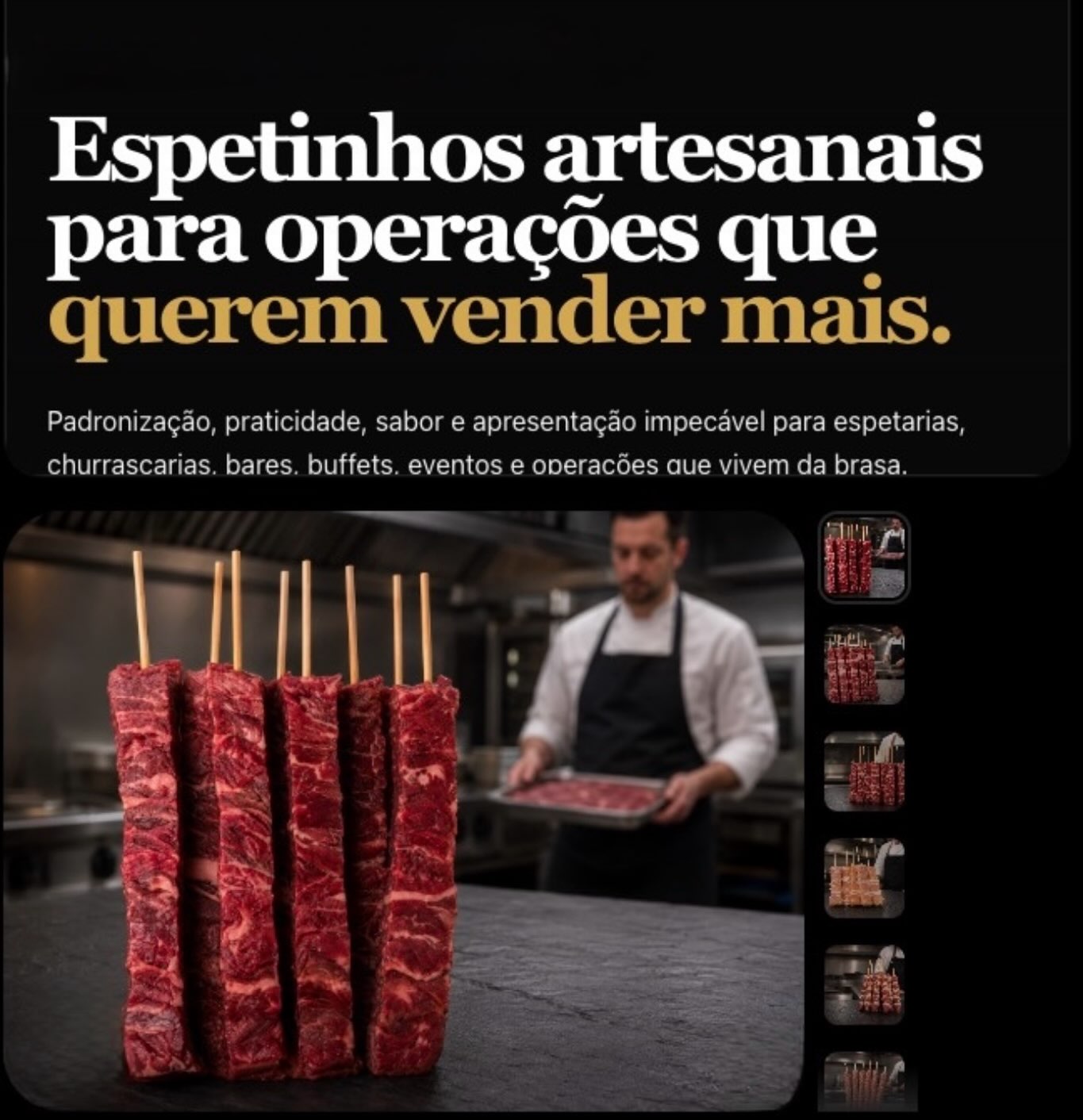 🔥 Seu cliente entrou pelo hambúrguer. Mas o espeto pode aumentar o valor de cada pedido. Para...