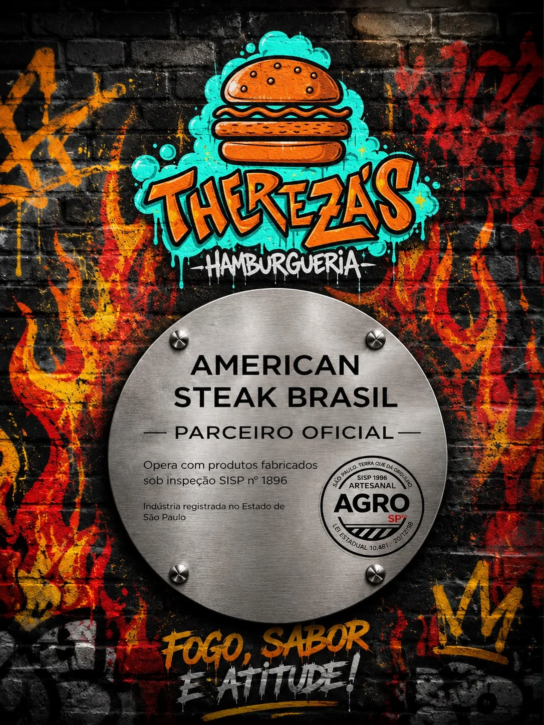 Mural de parceiro Therezas Hamburgueria